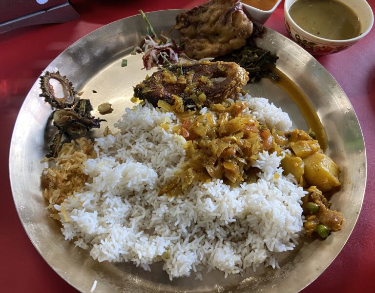 Assamese fish thali