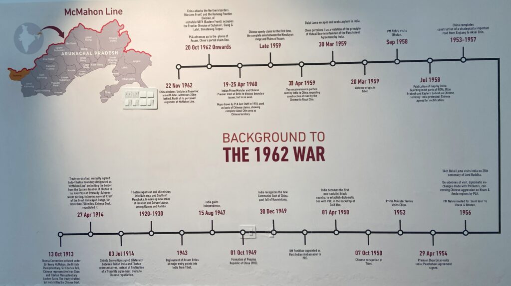 The timeline of 1962 Indo-Sino war