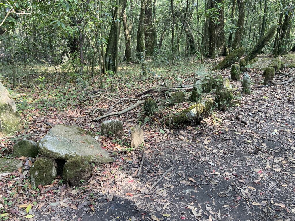 Stones where locals prepare for the rituals