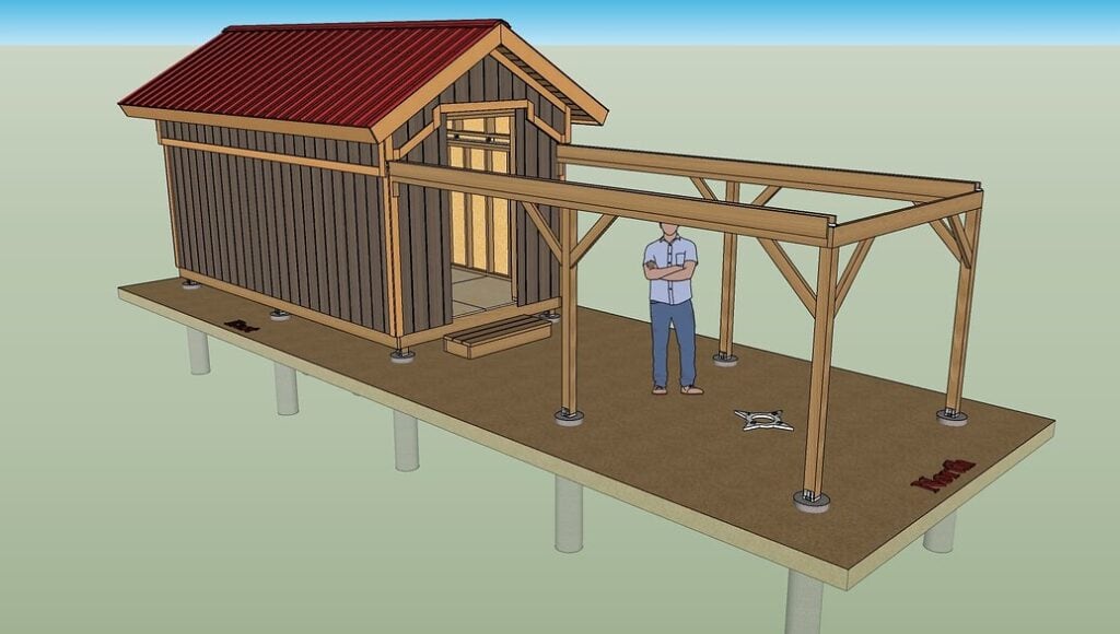 Roll off roof observatory model