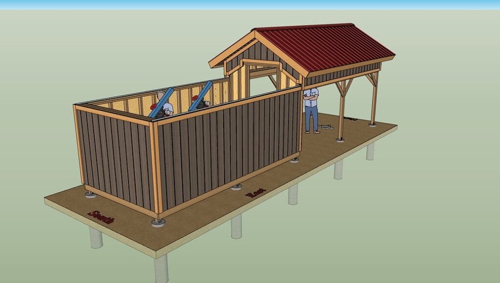 Roll off roof observatory model